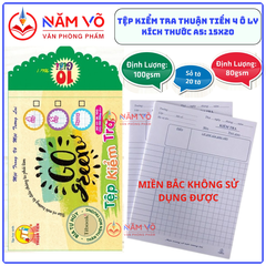 Tệp kiểm tra (4 ôli) (20 tờ/Tệp) (120 Tệp/Thùng)