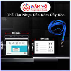. Thẻ Tên NGANG SM-208 (50 Cái/Hộp) (60 Hộp/Thùng)