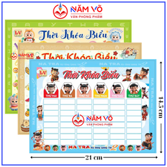 Thời Khóa Biểu A5 (3 Tờ/ Bịch)