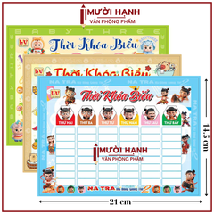 Thời Khóa Biểu A5 (3 Tờ/ Bịch)