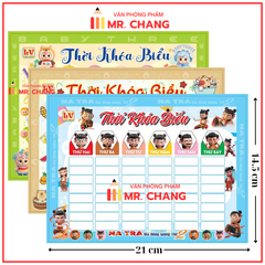 Thời Khóa Biểu A5 (3 Tờ/ Bịch)