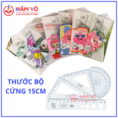 Thước Bộ Nút Cứng Aihao 20CM (4 Cây/Bộ) (40 Bộ/Hộp) (16 Hộp/Thùng)