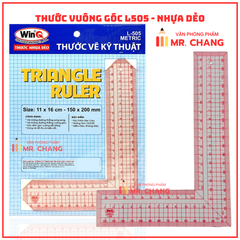 WinQ Thước Dẻo Vuông Góc Metric L505 (10 Cây/ Hộp; 5 Hộp/ Lốc)