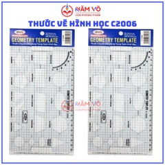 Win Q Thước Vẽ Hình Học C2006 (10 Cây/ Hộp; 5 Hộp/ Lốc)