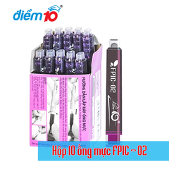 TL - Ống mực bút máy loại DÀI FPIC-02 (Xanh, Tím, Đen) (10 Ống/Hộp nhỏ; 100 Ống/Hộp Lớn) - HỘP NHỎ