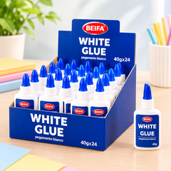 Beifa - Keo Sữa Hồ Dán Giấy 40g FU21-40B (24 Lọ/Hộp, 12 Hộp/Thùng)