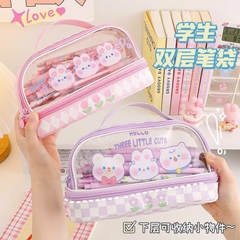 Túi đựng Bút Lớn 2 Tầng