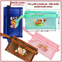 Túi Lưới 2 Ngăn Có Hình B6 6653 (12,5cm x 22,5cm) (12 Cái/ Bịch; 1200 Cái/ Thùng)