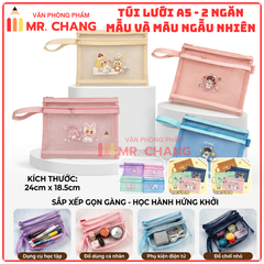 Túi Lưới 2 Ngăn Có Hình A5 (12 Cái/ Bịch; 80 Bịch/ Thùng)