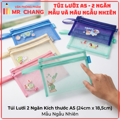 Túi Lưới 2 Ngăn Có Hình A5 (12 Cái/ Bịch; 80 Bịch/ Thùng)