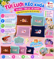 Túi Lưới 1 Ngăn Có Hình A5 (12 Cái/ Bịch; 80 Bịch/ Thùng)