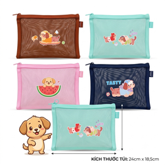 Túi Lưới 1 Ngăn Có Hình A5 (12 Cái/ Bịch; 80 Bịch/ Thùng)