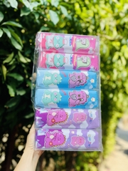 Ví Ống Vải 12 Cái Gấu Dâu, Khủng Long (12 Cái/ Lốc; 480 Cái/ Thùng)