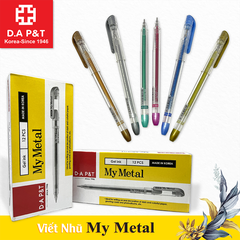 D-A P&T Viết Nhũ My Metal 0,7mm (Biển, Hồng, Vàng, Bạc, Đồng, Lá) (12 Cây/Hộp; 12 Hộp/ Lốc; 96 Hộp/ Thùng)