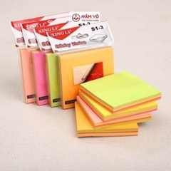 Giấy Note Đủ Màu KING 3x3 ( 20 Xấp/Lốc; 30 Lốc/Thùng)