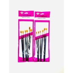 . Cọ Vẽ 6 Cây DẸP và NHỌN JX (6 Cây/Vĩ ; 600 Vĩ/Thùng)