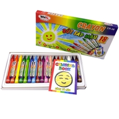 Win Q Bút Sáp 18 Màu CR08 (10 Hộp/Lốc; 120 Hộp/ Thùng)