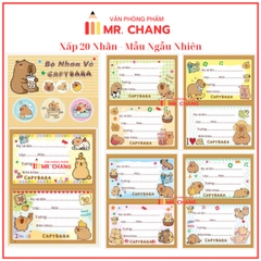 Nhãn 2 Ô (20 Nhãn/ Xấp; 10 Xấp/ Bó; 10 Bó/ Bịch)