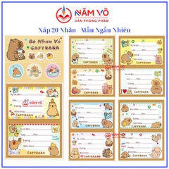 Nhãn 2 Ô (20 Nhãn/ Xấp; 10 Xấp/ Bó; 10 Bó/ Bịch)