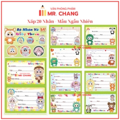 Nhãn 2 Ô (20 Nhãn/ Xấp; 10 Xấp/ Bó; 10 Bó/ Bịch)