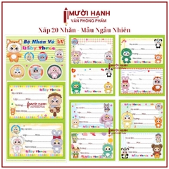 Nhãn 2 Ô (20 Nhãn/ Xấp; 10 Xấp/ Bó; 10 Bó/ Bịch)