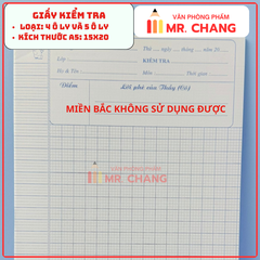 Giấy Kiểm Tra 4 Ô Ly và 5 Ô Ly (10 Tờ/ Xấp; 20 Xấp/ Lốc; 200 Xấp/ Thùng)
