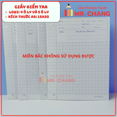 Giấy Kiểm Tra 4 Ô Ly và 5 Ô Ly (10 Tờ/ Xấp; 20 Xấp/ Lốc; 200 Xấp/ Thùng)