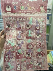 Sticker Gấu Dâu - Vĩ (Bear) (20 bịch/Vĩ)
