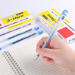 Gel Nước 3-Hero Ngòi 0.38mm (Xanh, Tím, Đỏ, Đen) (12 Cây/ Hộp)