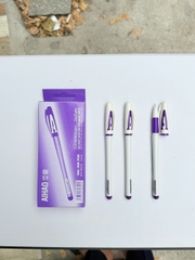 Bút Gel Nước Chữ AAA 0.5mm Aihao AH-801A (Xanh, Tím, Đỏ, Đen) (12 Cây/Hộp) (12 Hộp/Lốc) (12 Lốc/Thùng)