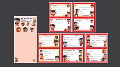 Nhãn 2 Ô (20 Nhãn/ Xấp; 10 Xấp/ Bó; 10 Bó/ Bịch)
