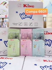 Compa Bộ Bút Chì Bấm King 6601 (12 Cái/ Hộp; 24 Hộp/ Thùng)