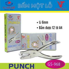 Bấm 1 Lỗ GS-968 (12 cái/ hộp, 20 hộp/ thùng)