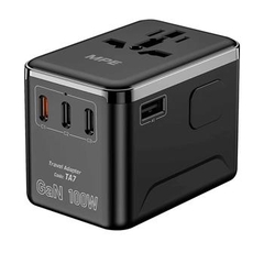 Ổ Cắm Du Lịch 67W MPE TA6, 4 Dạng Phích Cắm, 1 Cái/Hộp, 40 Cái/Thùng