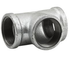 Tê Giảm Mạ Kẽm BS21 ISO 7.1 Mech - Jinan Meide, DN15 Đến DN100, 21mm Đến 114mm