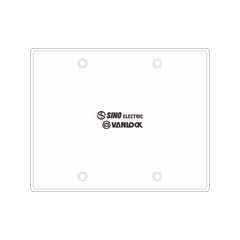 Nắp Đậy Dùng Cho Đế Âm Nhựa Mặt 4/6 Mô-Đun S18CC Sino S21580