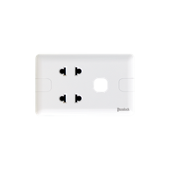 Ổ Cắm Đôi 2 Chấu 16A 1 Lỗ Pavalock PV9/U2X