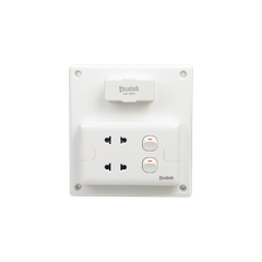 Bảng Điện Đôi Ổ Cắm + 2 Công Tắc + Cầu Chì Pavalock BD10/U3S2