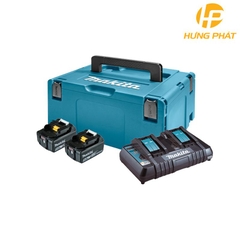 Bộ Pin Sạc MKP3PT182 (BL1850B*2/DC18RD) Makita 197629-2