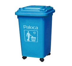 Thùng Rác Nhựa HDPE 60L Màu Xanh Dương HTN60-B1