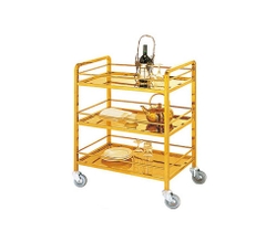 Xe Phục Vụ Bàn Ăn Inox Vàng HTWY-40-G