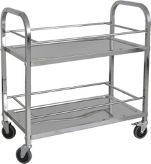 Xe Đẩy Inox 2 Tầng D95 XDI95-2