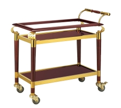 Xe Đẩy Phục Vụ Rượu Inox Mạ Vàng Cao Cấp HTFW-25