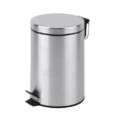 Thùng Rác Inox Đạp Chân Tròn 30L Paloca TRDI30