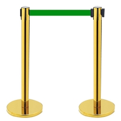 Cột Chắn Inox Vàng Dây Xanh Lá 2M Paloca HTG2-X