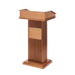 Bục Phát Biểu Inox Mạ Đồng Cao Cấp HTBIVH