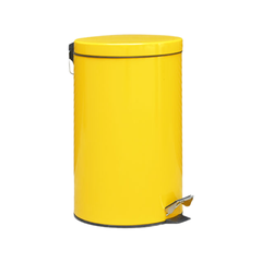 Thùng Rác Sơn Vàng Đạp Chân Tròn 20L Paloca TRDI20-Y