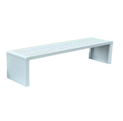 Ghế Công Viên Không Tựa Màu Trắng 150cm Poliva PTTW-1.5