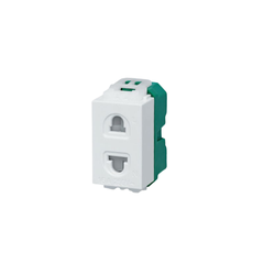Ổ Cắm 2 Chấu TPE OC2/W, 16A 25V, 25x50mm, 10 Cái / Hộp