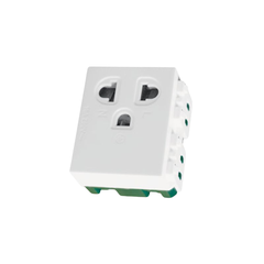 Ổ Cắm Đơn 3 Chấu TPE OC3/1W, 16A 25V, 48x45mm, 10 Cái / Hộp, 200 Cái / Thùng